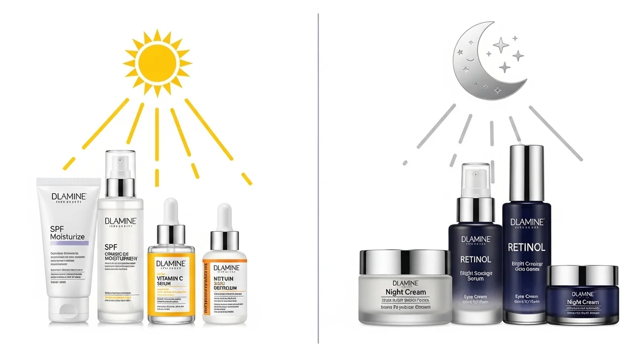 아침과 저녁, 미백 관리의 차이점