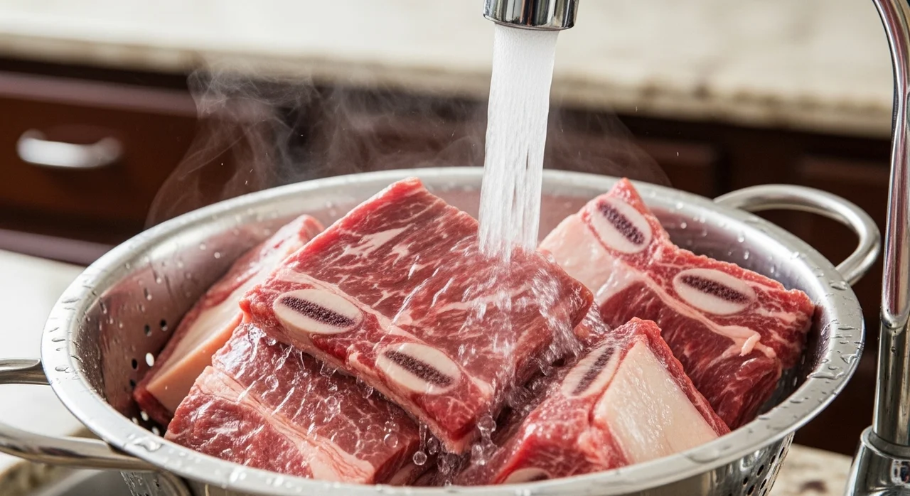 잡내 제거의 핵심, 핏물 빼기와 초벌 삶기