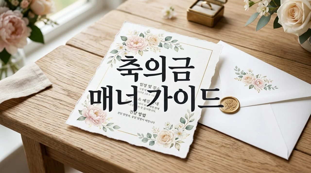 결혼식 축의금 얼마가 적당할까? 2026년 최신 축의금 매너 및 기준 완벽 정리