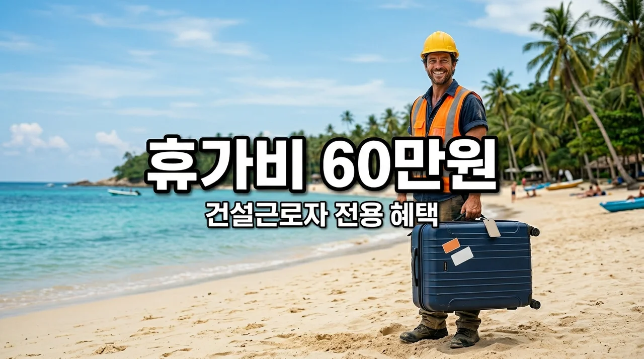 건설근로자 휴가비 60만원 지원 신청방법 및 대상자 완벽정리
