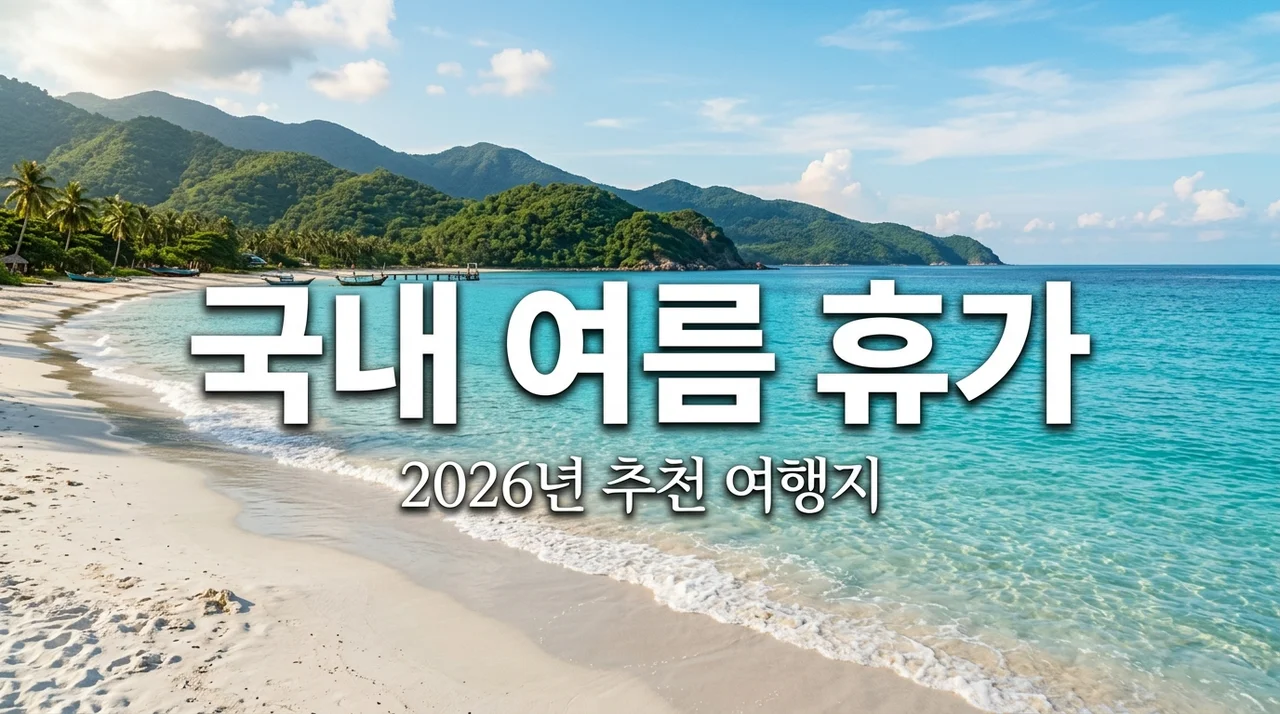 국내 여름 휴가지 추천 Best 5! 2026년 꼭 가봐야 할 인생 여행지 총정리